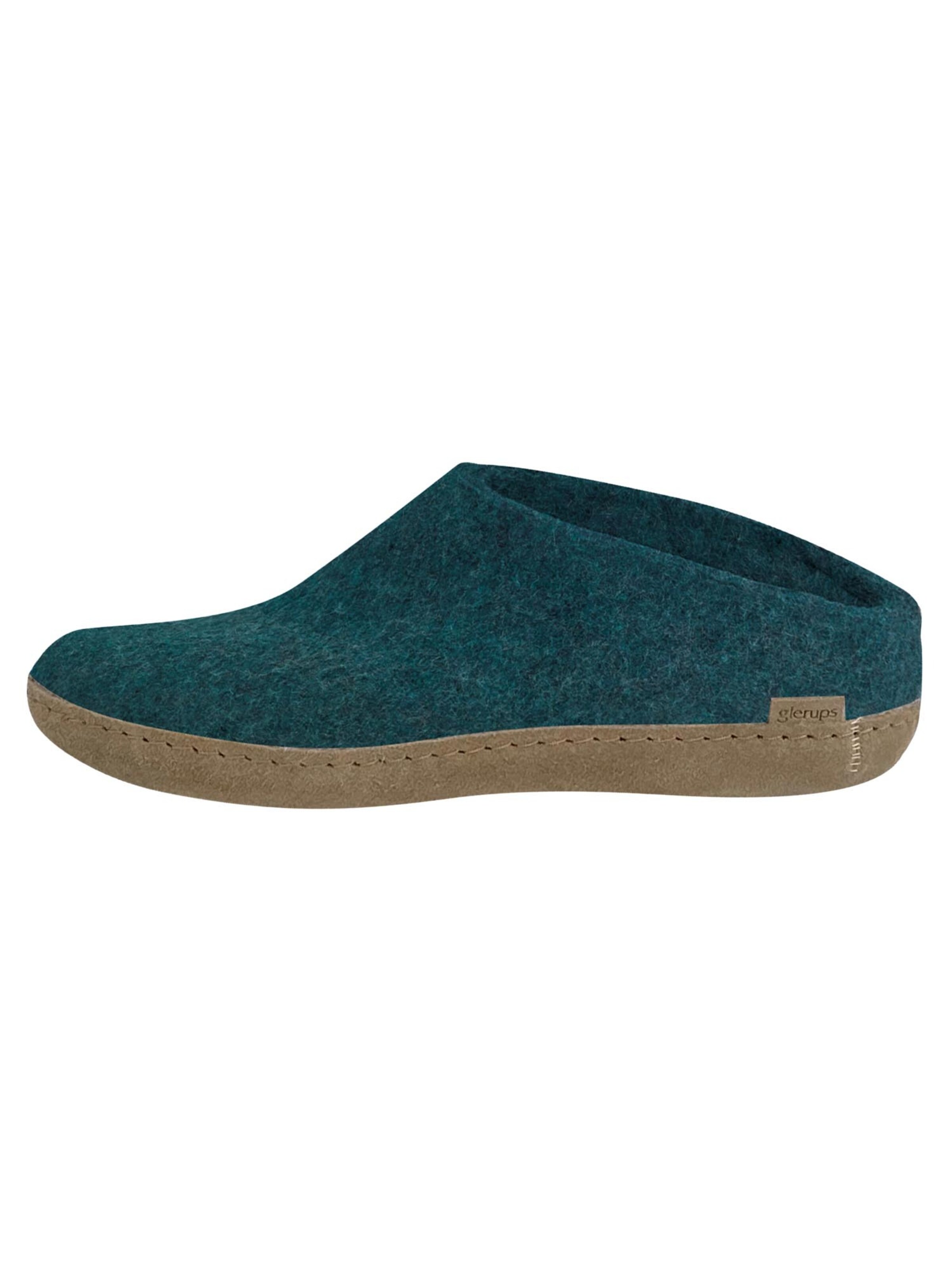 Glerups Slippers 'Classic' in Blue: front
