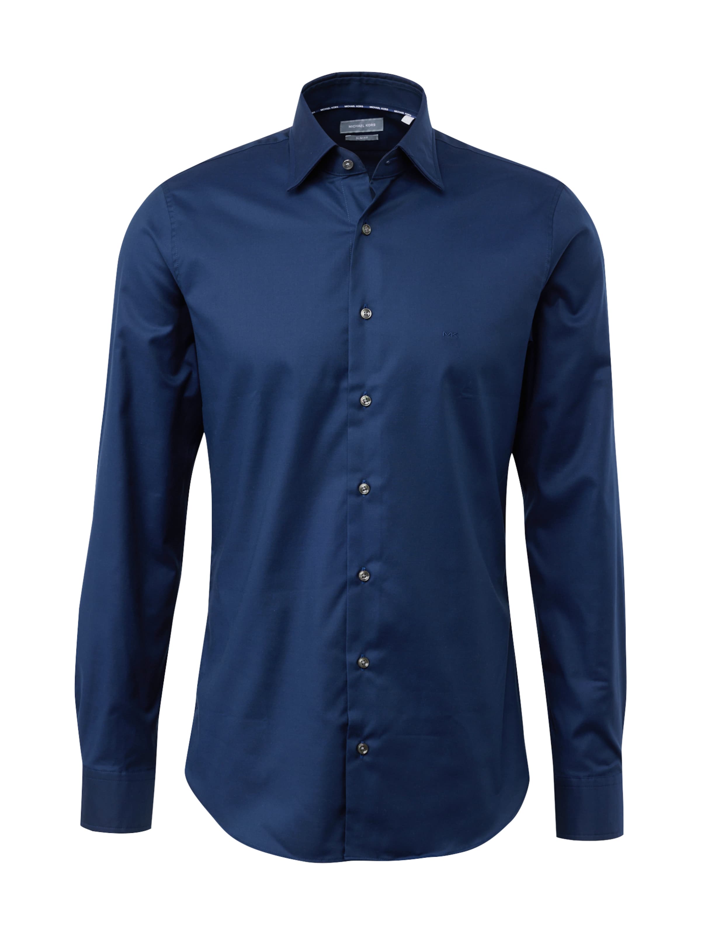 Michael Kors Slim fit Overhemd in Blauw: voorkant