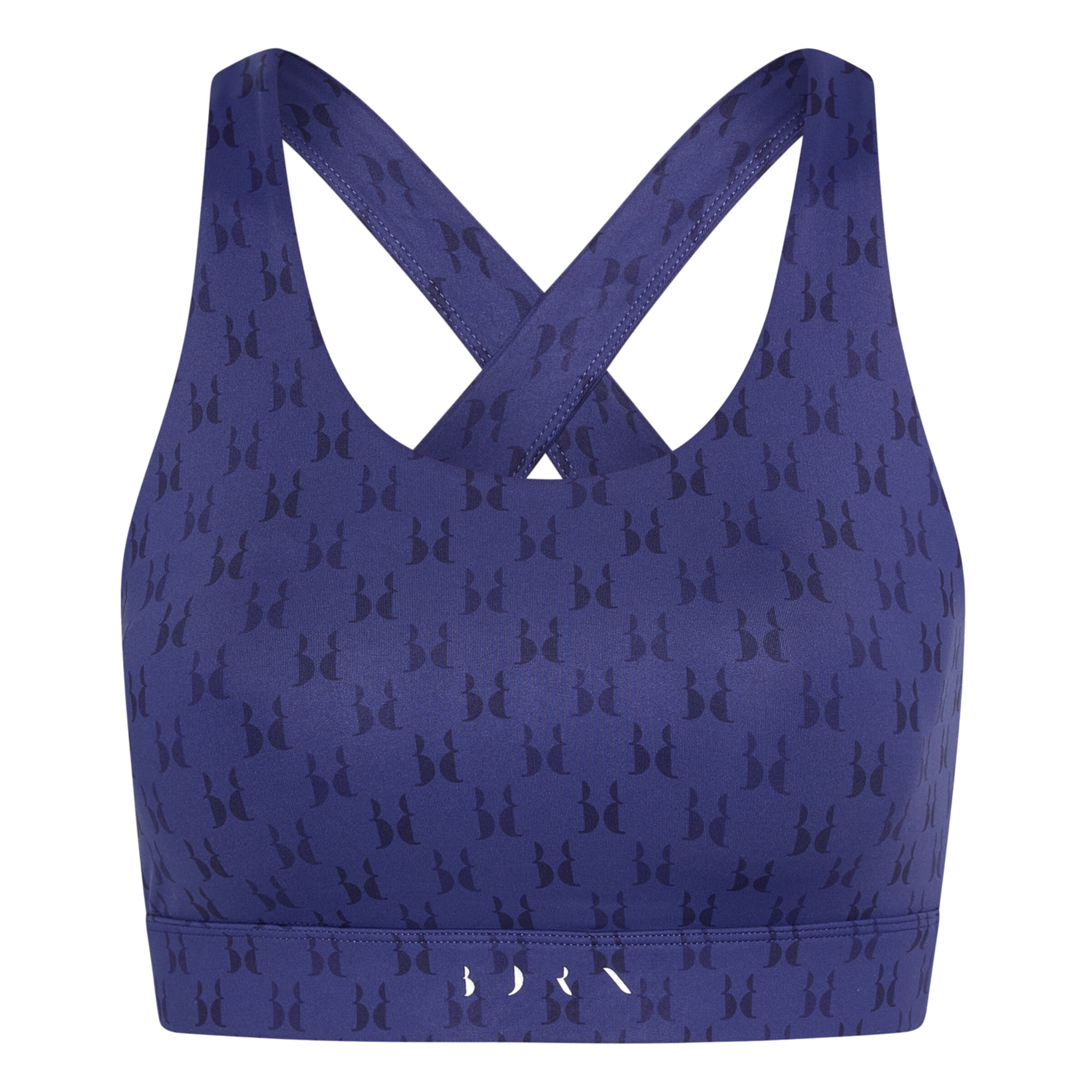 Haut de sport ' Monogram ' Born Living Yoga en bleu : devant