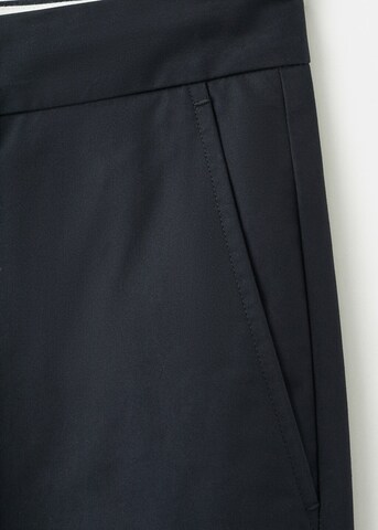 MANGO MAN Regular Pleat-Front Pants 'Gaspar' in Blue