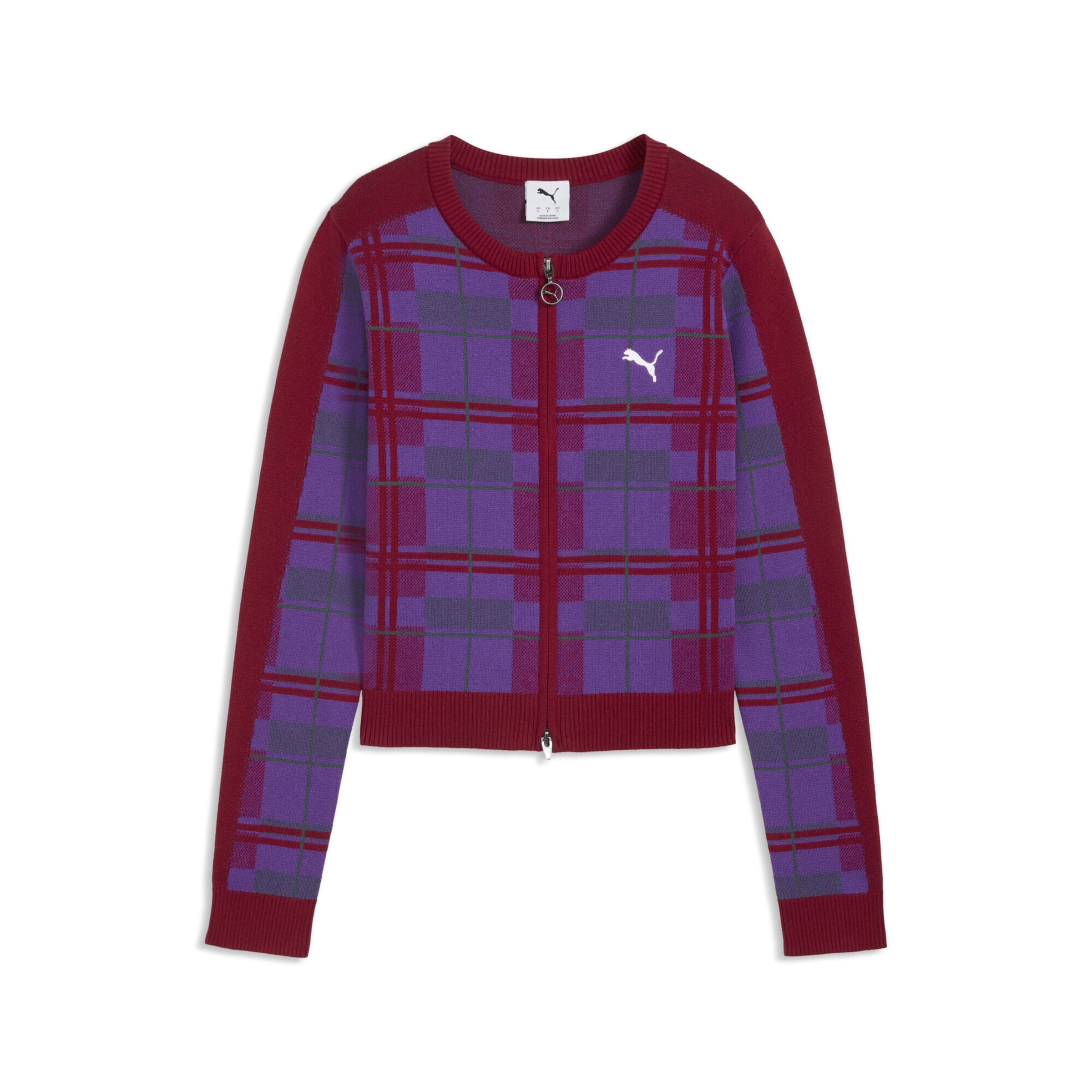 PUMA Strickjacke 'T7' in Rot: Vorderseite