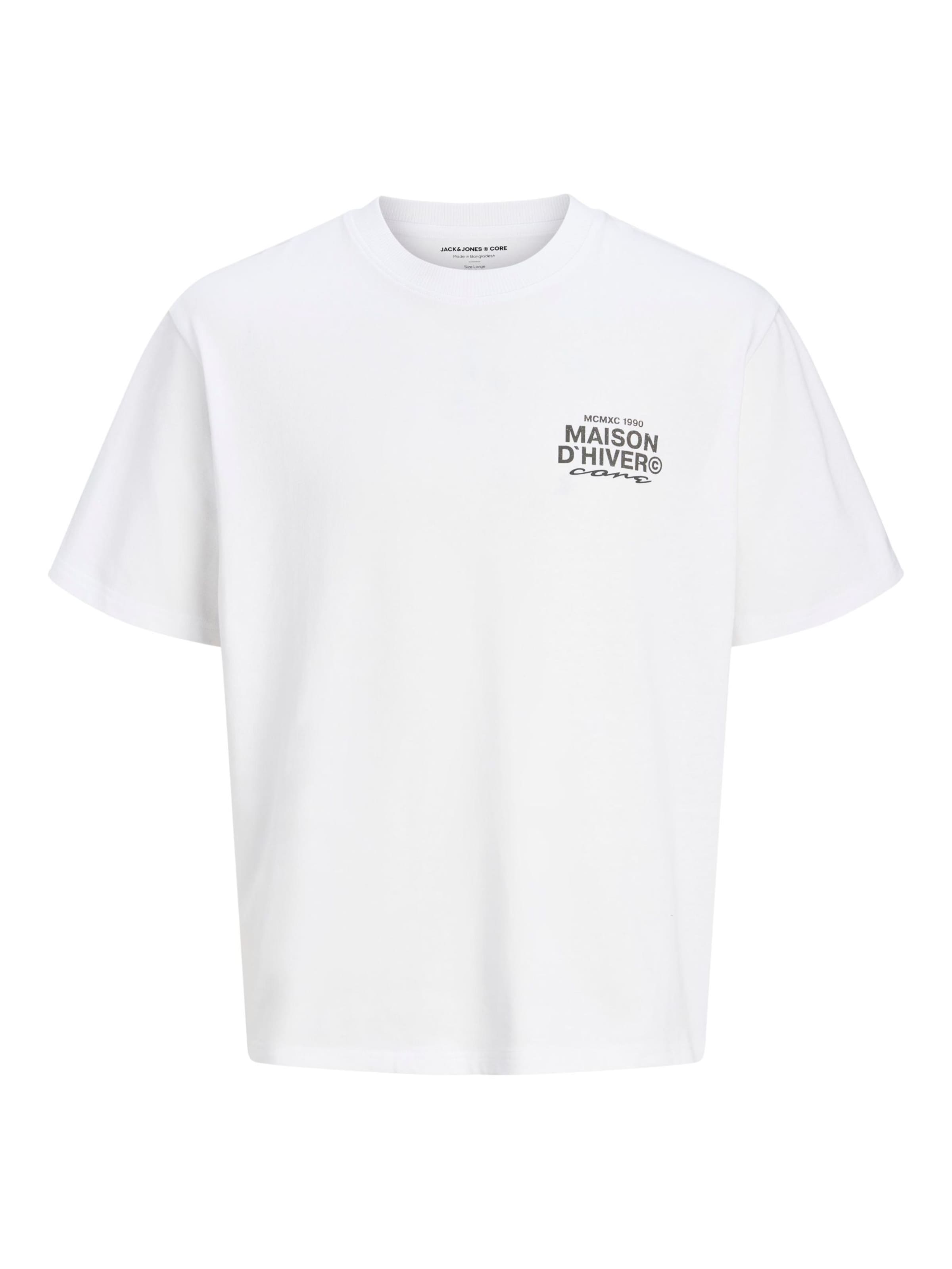 JACK & JONES Shirt in Wit: voorkant