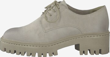 MARCO TOZZI Lace-Up Shoes in Beige