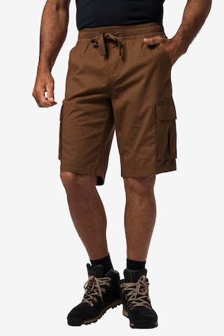 JAY-PI Regular Cargo Pants in Brown: front