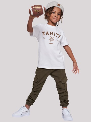 T-Shirt 'Tahiti' F4NT4STIC en blanc