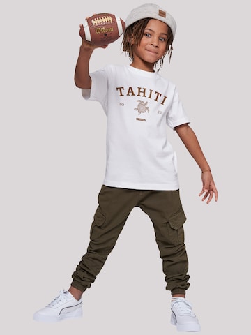 T-Shirt 'Tahiti' F4NT4STIC en blanc