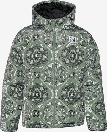 Karl Kani Between-season jacket in Green: front