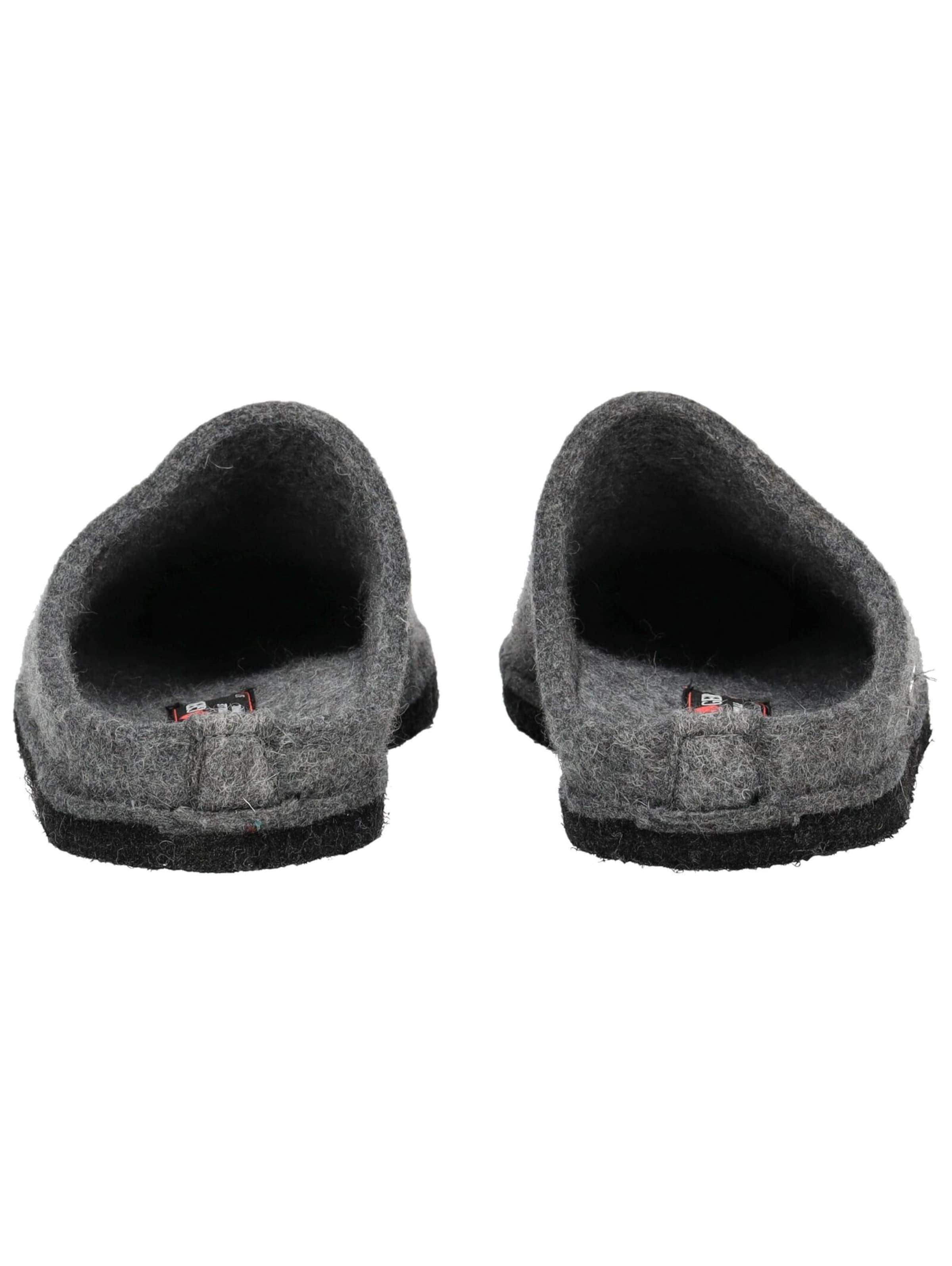 HAFLINGER Slippers 'Flair Soft' in Grey: back
