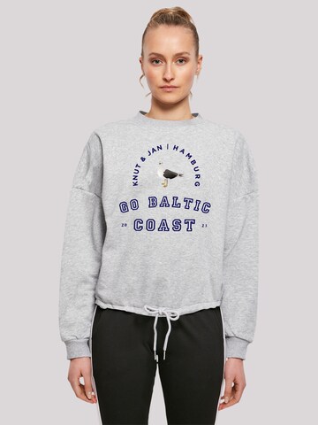 Sweat-shirt F4NT4STIC en gris : devant