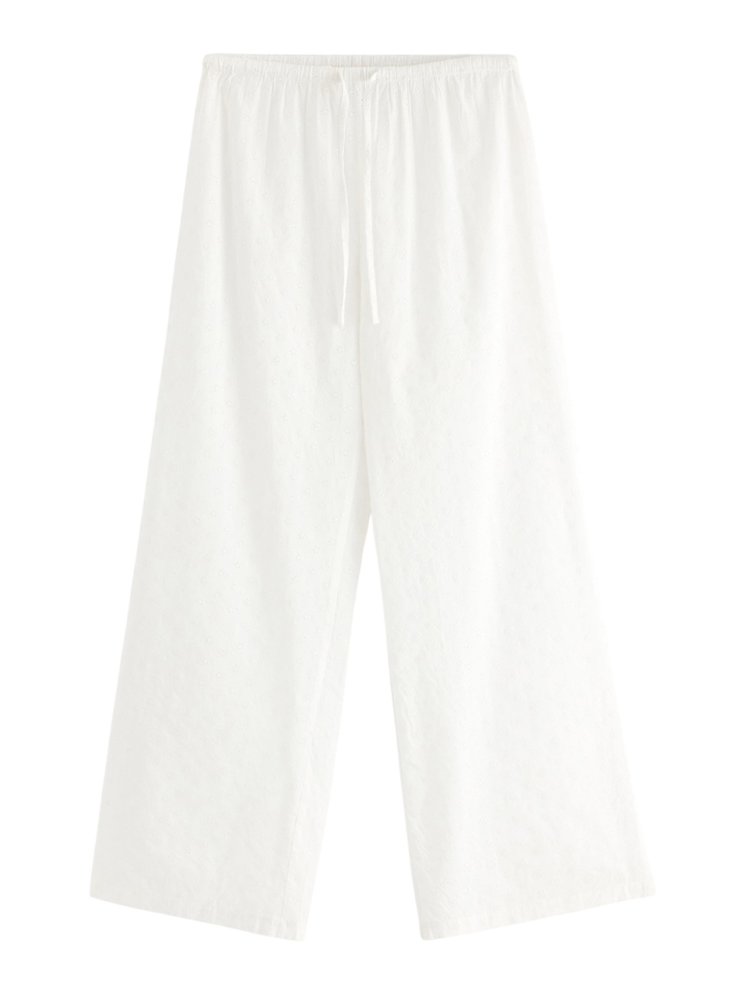 Lindex Pajama pants in White: front
