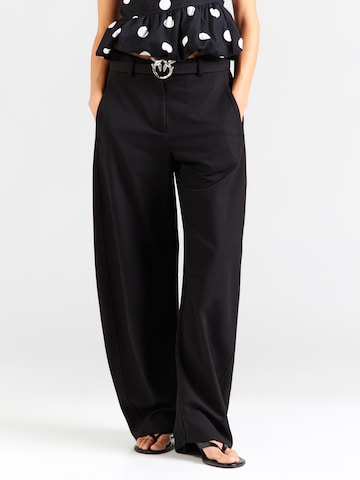 PINKO Barrel Pants 'LEXY' in Black: front