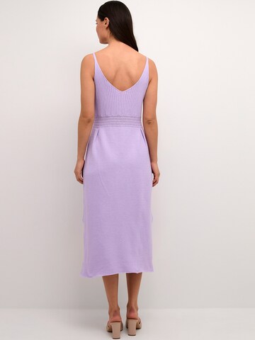 Cream Dress 'Mollie' in Purple