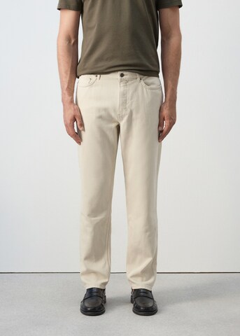 MANGO MAN Regular Jeans 'Lori' in Beige: front