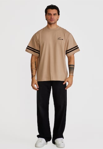 SikSilk - Camiseta en beige