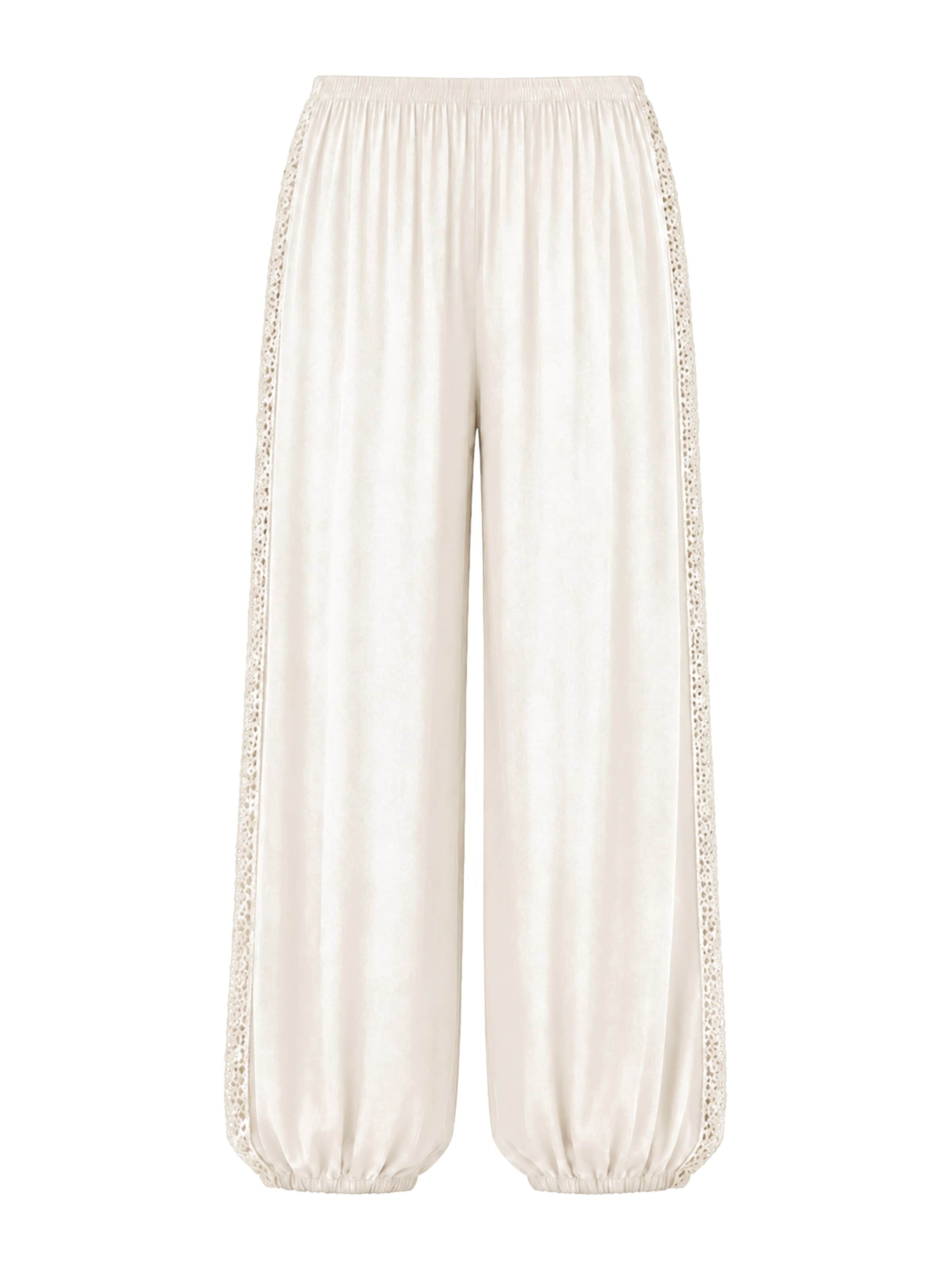 SASSYCLASSY Barrel Byxa i beige: framsida