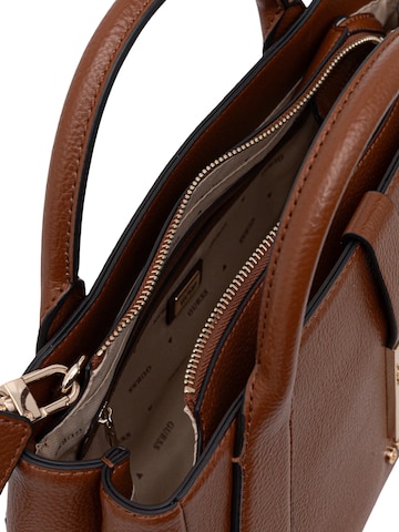 Borsa a spalla 'BROOKE HIGH SOCIETY SATCHEL HWBG98 97060' di GUESS in marrone