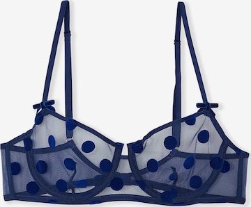 ETAM Balconette BH 'Love Affair' in Blau: Vorderseite