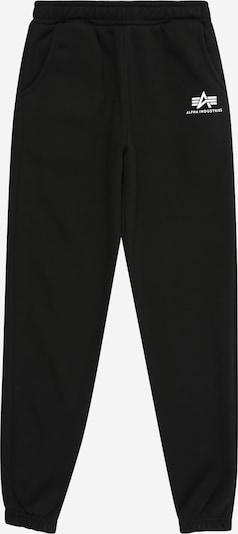 Kelnės iš ALPHA INDUSTRIES, spalva – juoda / balta, Prekių apžvalga