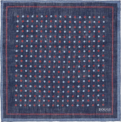 Boggi Milano Pañuelo de bolsillo en marino / azul claro / rojo, Vista del producto