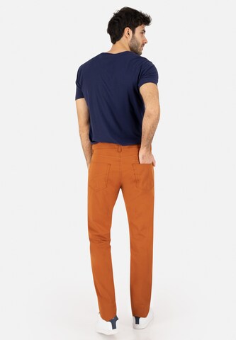 CLUB OF COMFORT Slimfit Hose 'HENRY-X5107' in Orange