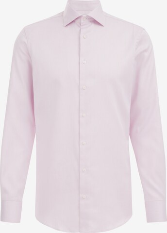 WE Fashion Button Up Shirt in Pink: front