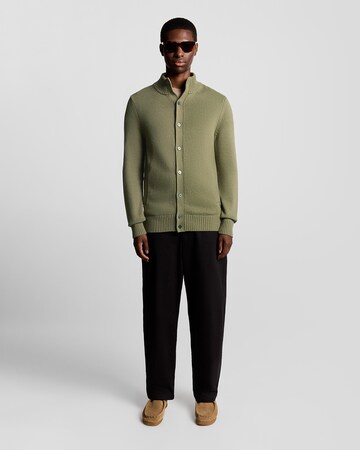 Lyle & Scott Gebreid vest in Groen