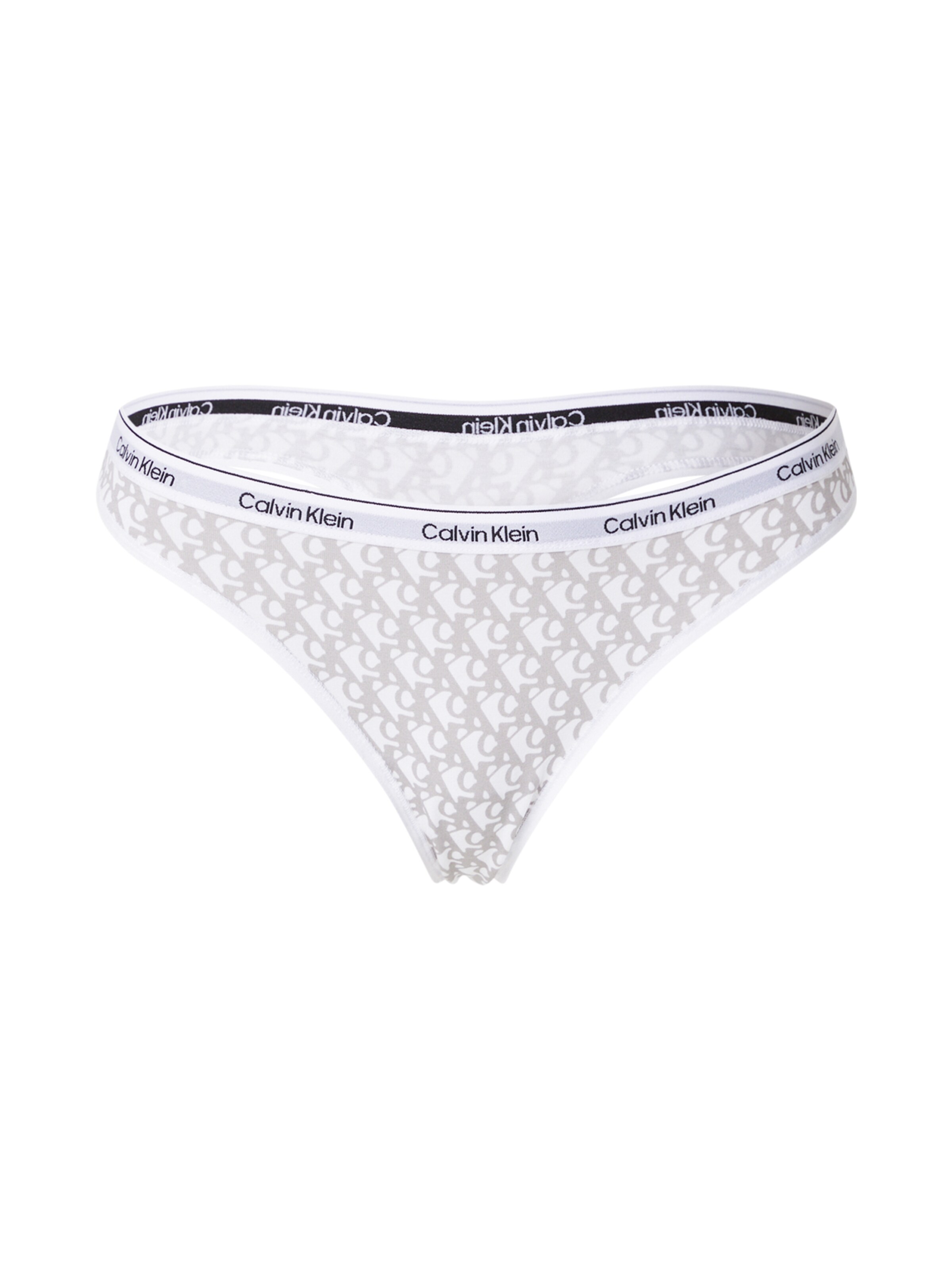 Calvin Klein Underwear Стринг в бяло: отпред