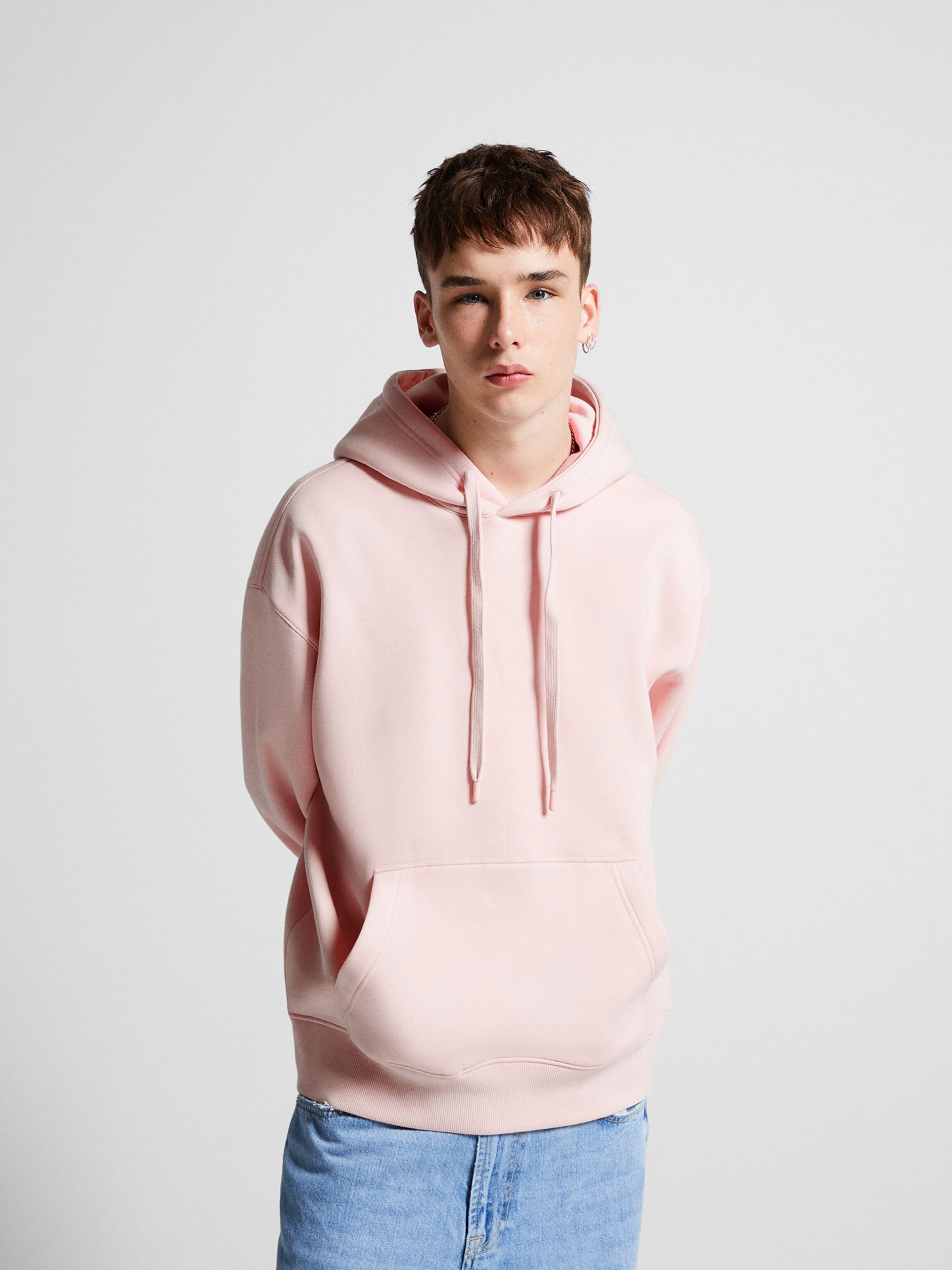 Hoodie sale bershka man