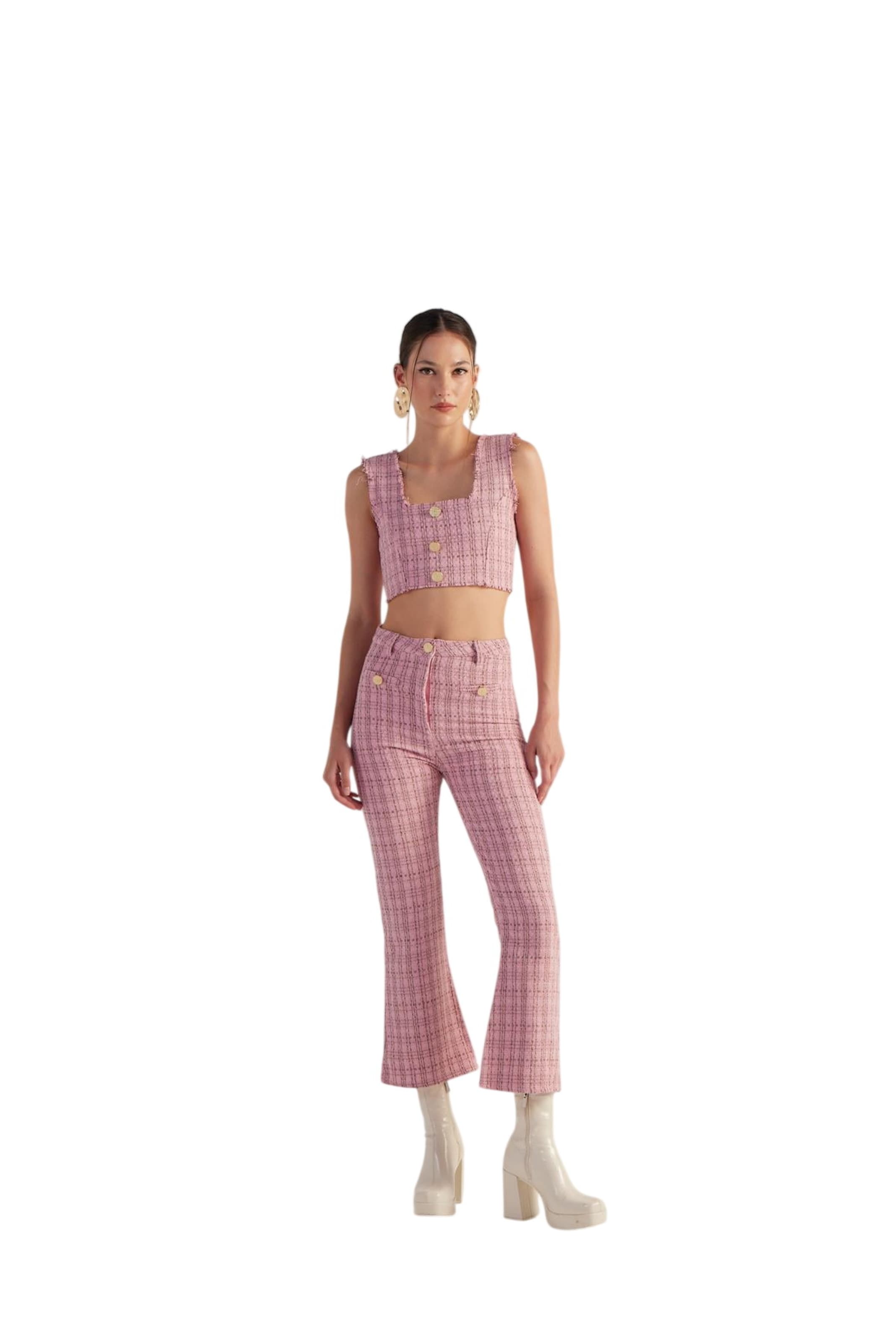 HOLLY LOLLY Flared Hose in Pink
