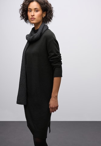 STREET ONE Knitted dress in Black: front