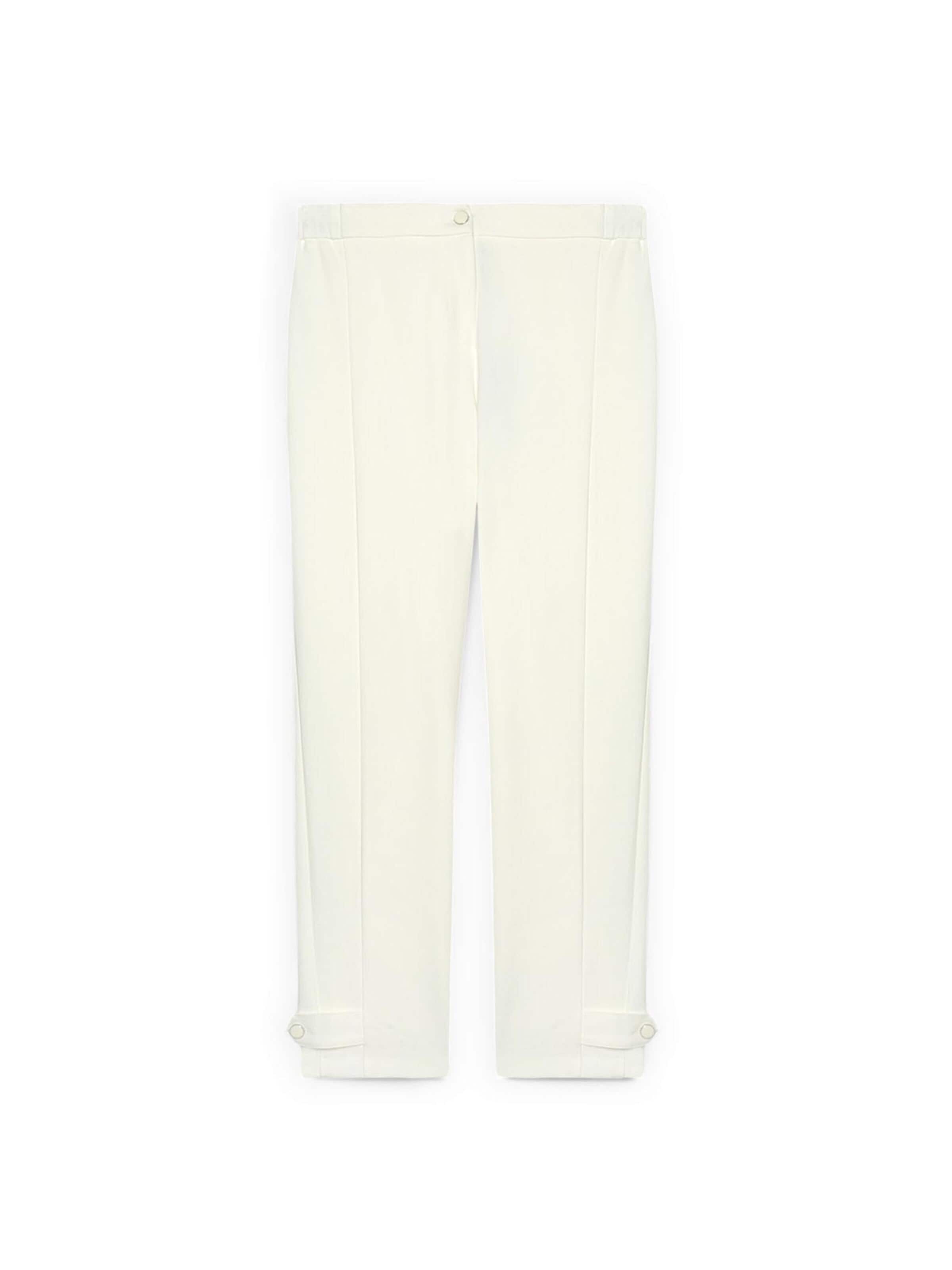Fiorella Rubino Regular Trousers in White: front