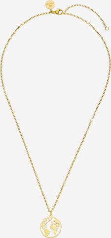 PURELEI Necklace 'World Map' in Gold: front