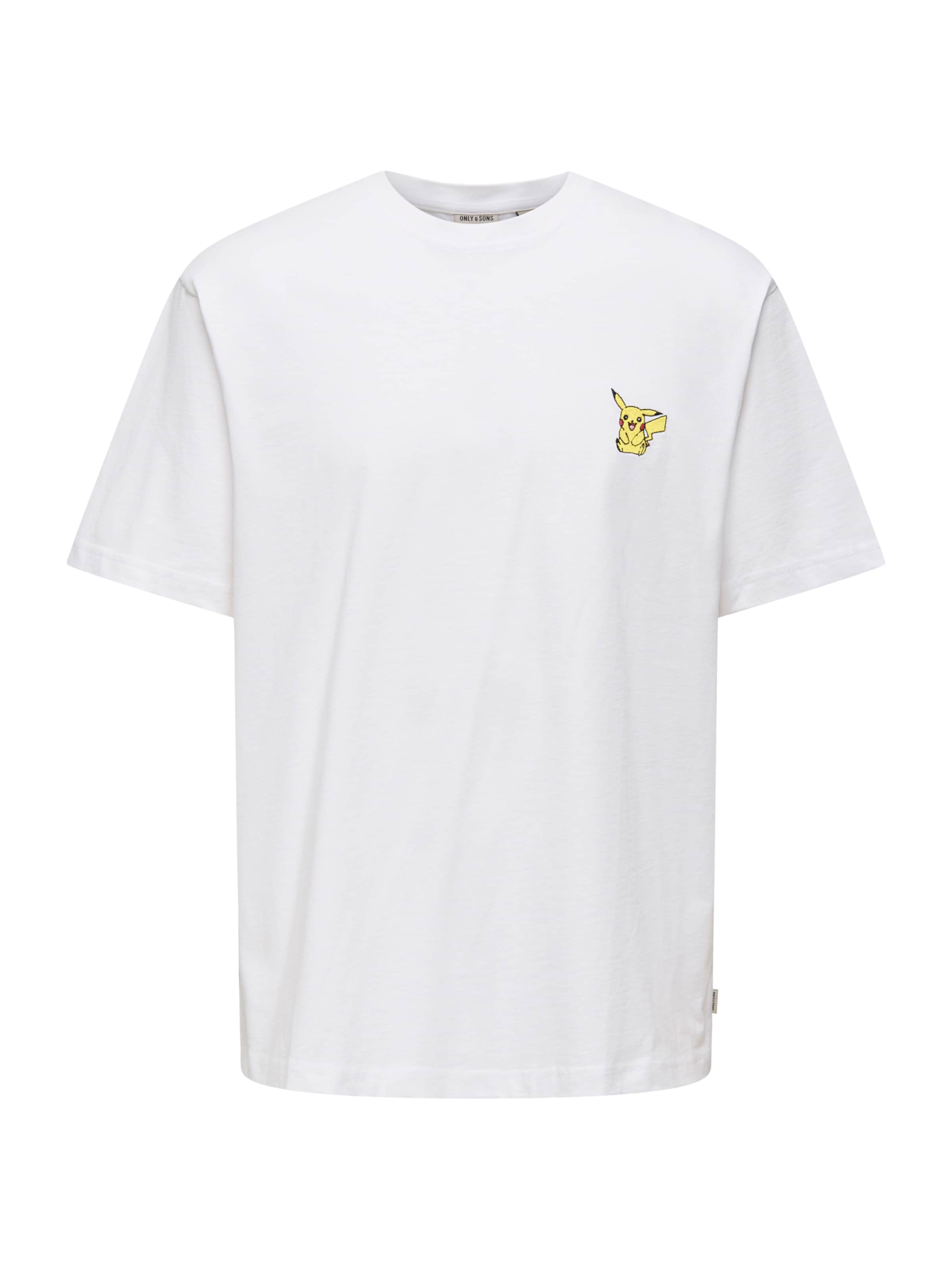 Only & Sons Shirt 'ONSPOKEMON' in White: front