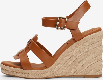 TOMMY HILFIGER - Sandalias en marrón: frente