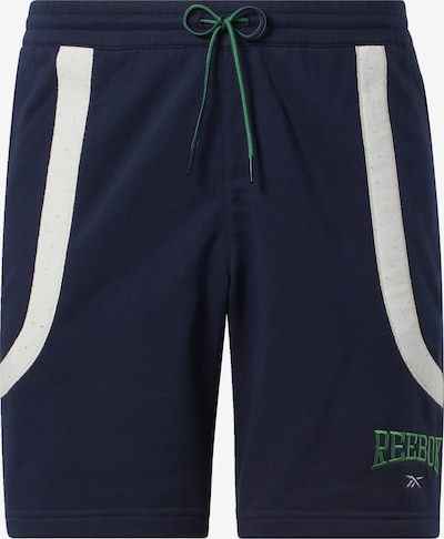 Pantaloni Reebok Classics pe bleumarin / verde / alb, Vizualizare produs