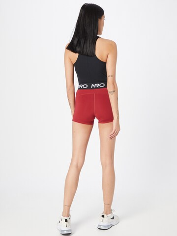 NIKE Skinny Παντελόνι φόρμας 'Pro' σε κόκκινο