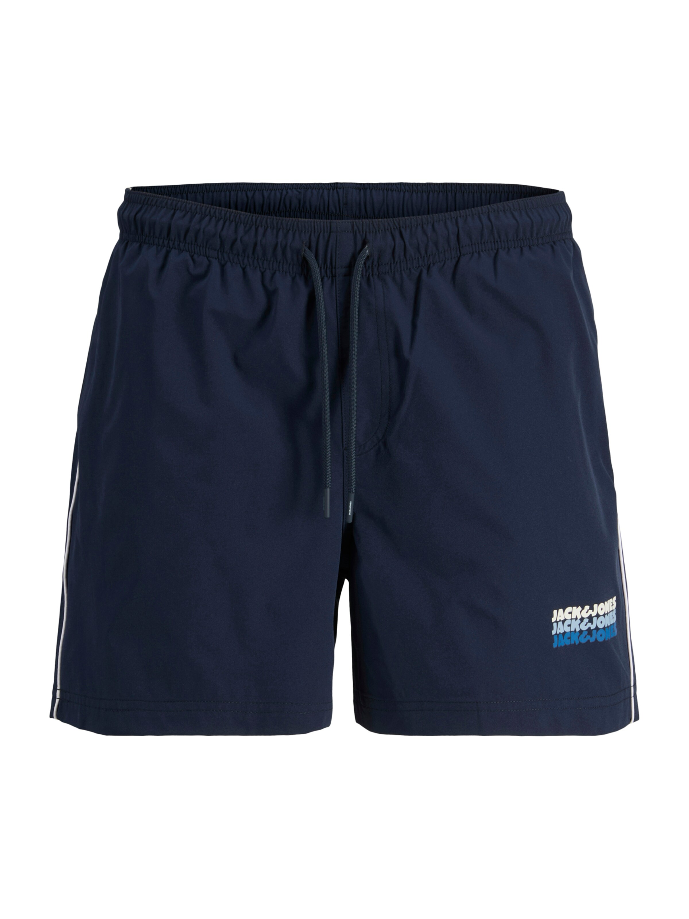 JACK & JONES Board Shorts 'JPSTMAUI SUNRISE' in Navy / Light blue / White, Item view