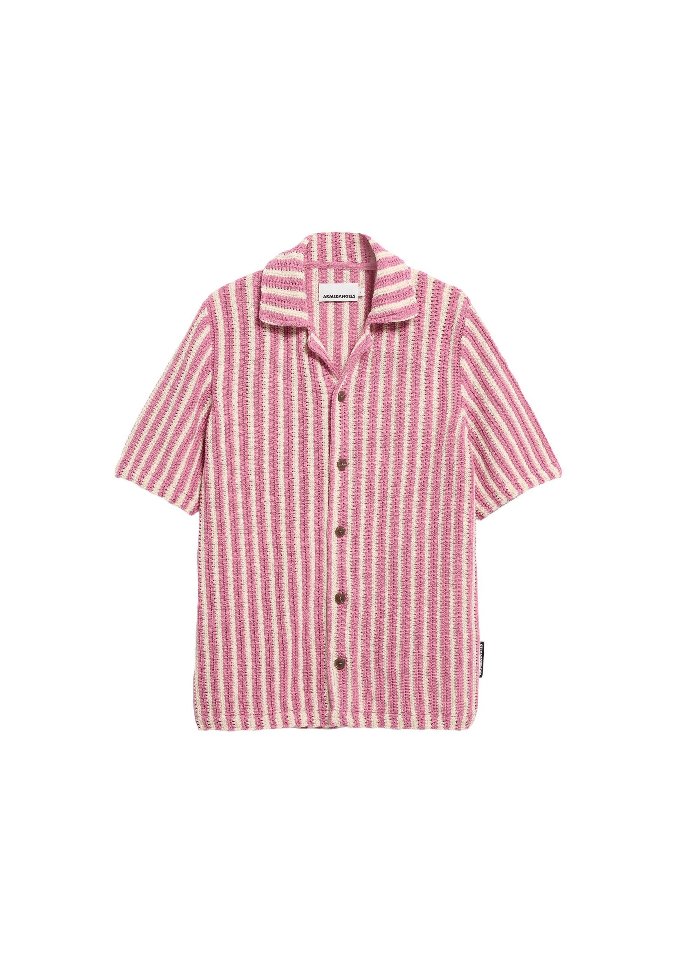 ARMEDANGELS Button Up Shirt in Berry, Item view