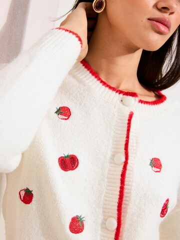 Friends Like These - Cárdigan 'Tomato' en blanco
