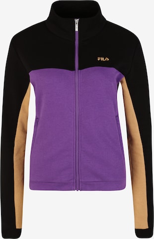 FILA Zip-Up Hoodie 'BRUCKBERG' in Purple: front