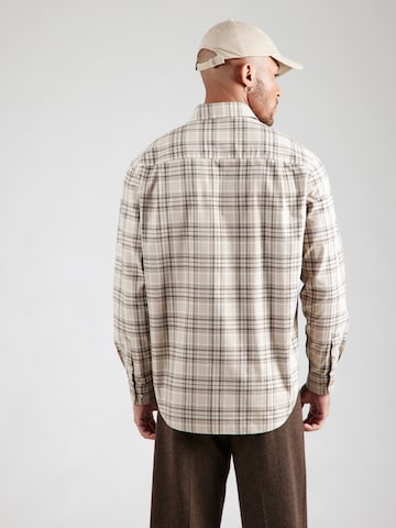 ANNARR Regular fit Button Up Shirt 'ANRASLUND' in Beige