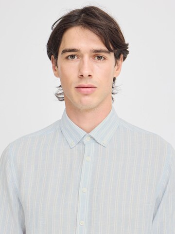Casual Friday Regular fit Overhemd ' CFDALLAS striped ' in Blauw