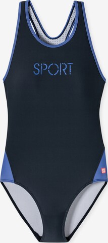 SCHIESSER Swimsuit 'Diver Dreams' in Blue: front