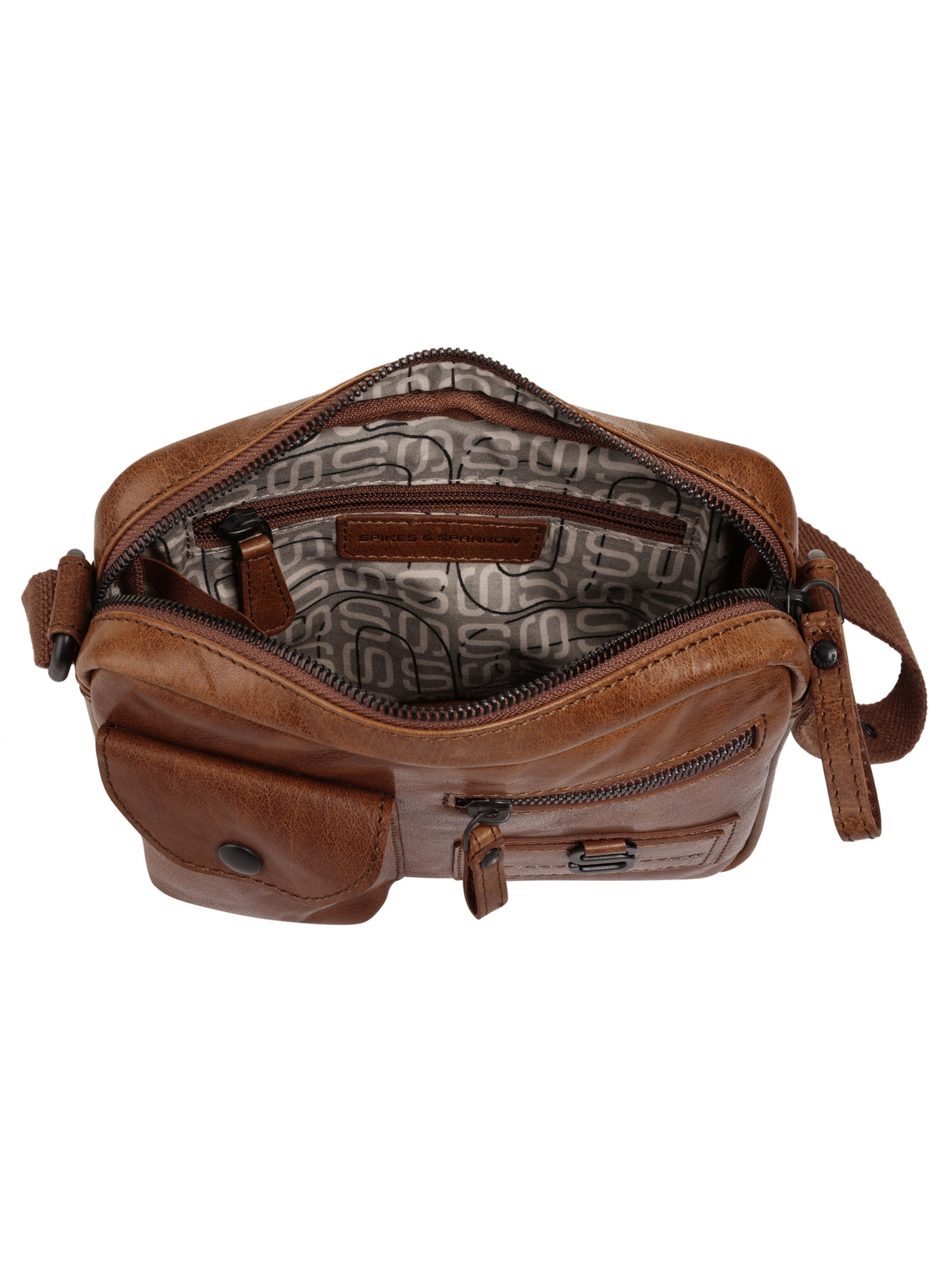 Spikes & Sparrow - Bolso de hombro 'CROSS BODY' en marrón