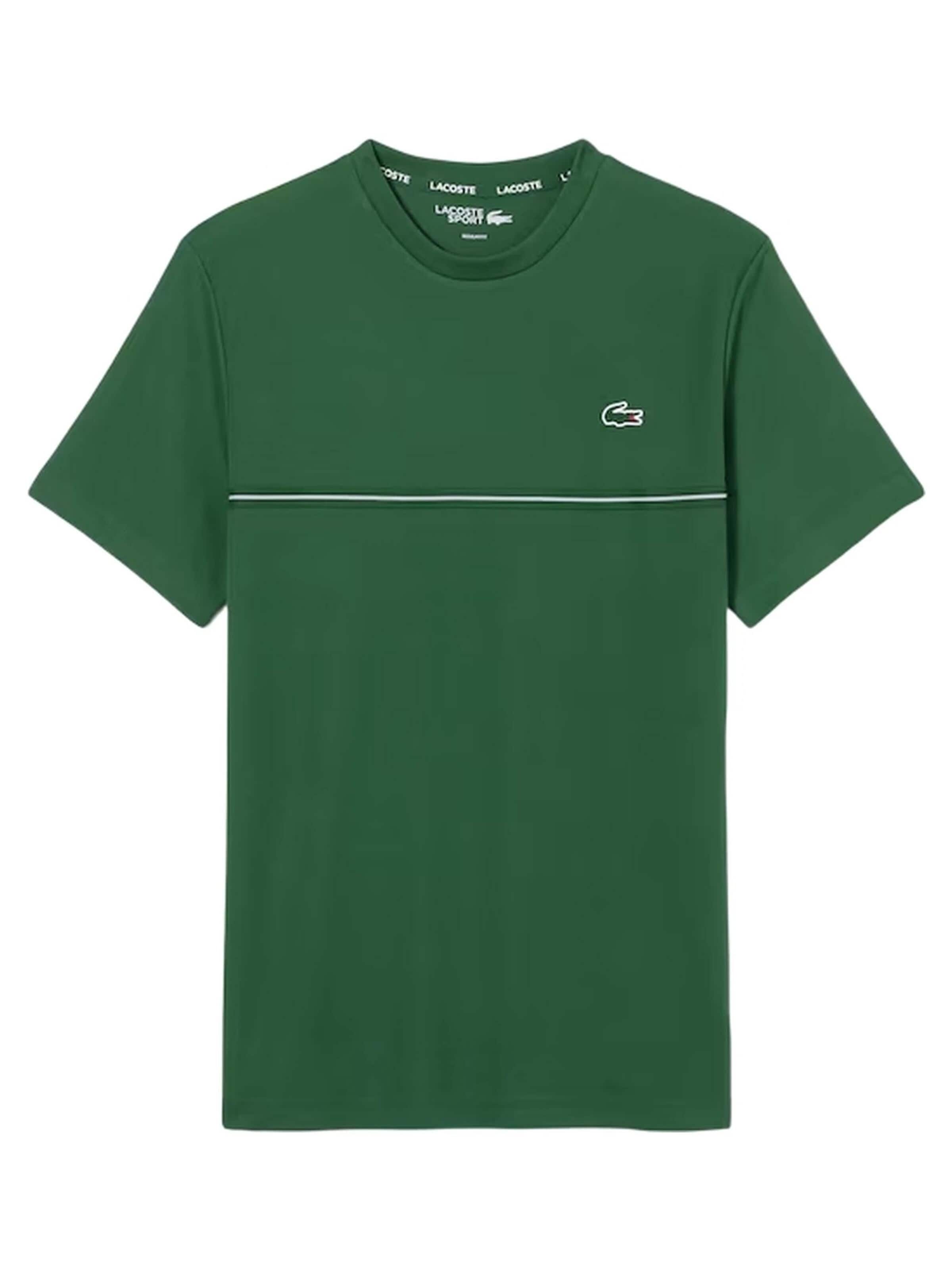 LACOSTE - Camisa 'Camiseta lacoste verde back croco ultra dry tee' em verde