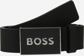 Ceinture BOSS en noir : devant