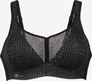 ANITA Bustier BH 'Air Control mit Delta Pad Sport' in Grau: Vorderseite