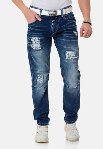 CIPO & BAXX Regular Jeans in Blauw: voorkant