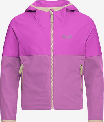 JACK WOLFSKIN Outdoor jacket in Purple: front
