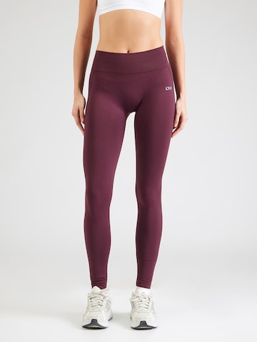 ICANIWILL Skinny Športne hlače 'Smooth Seamless Tights W' | rdeča barva: sprednja stran